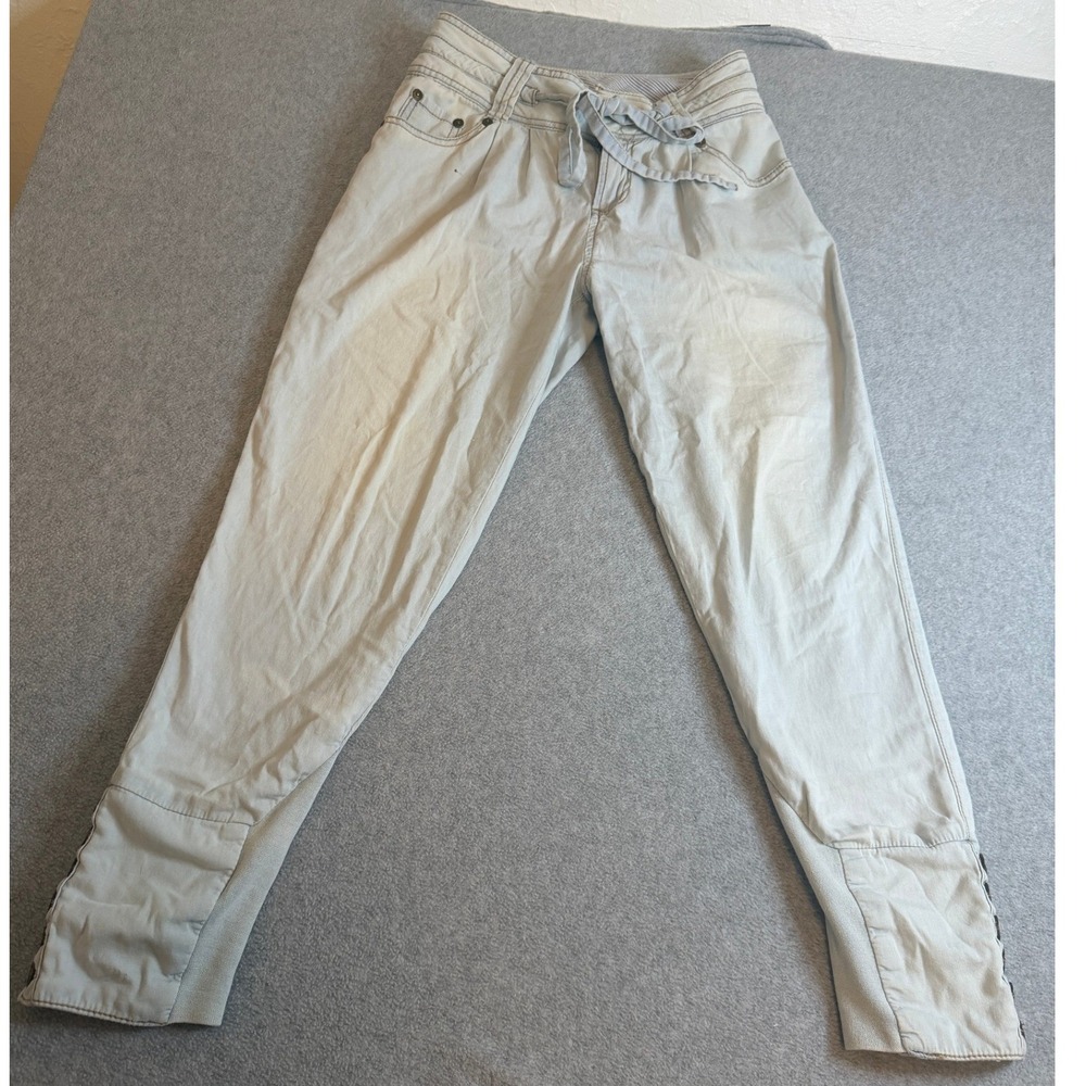 Guess Jeans 26 Light Blue Button Ankle Tapered Y2K Style 26